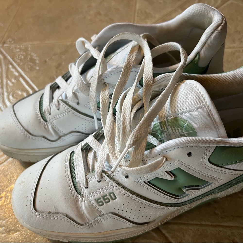 new balances 550-worn a few times